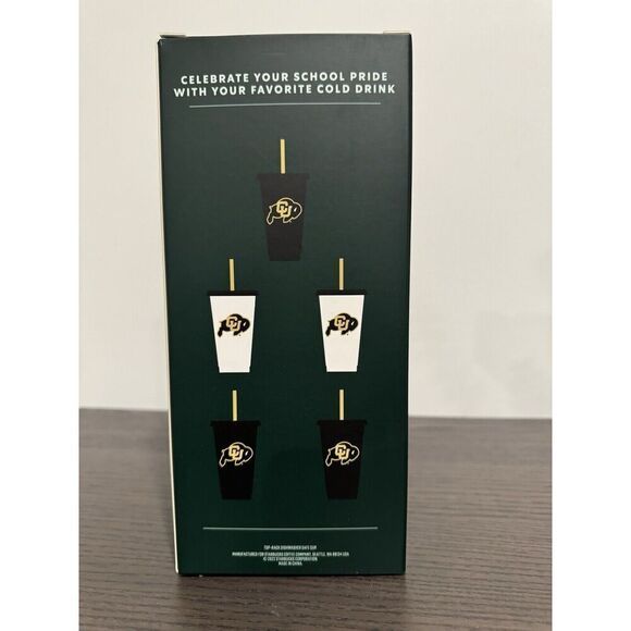 Starbucks Campus CU Buffs Reusable Cold Cups coffee college Colorado Boulder - Picture 3 of 3